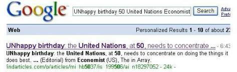 xWFۦP]p: United Nations is UNhappy at 50th birthday