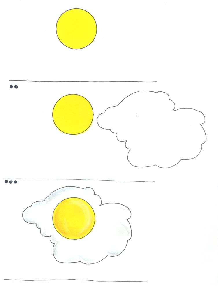 Iran cartoon, sunny side egg